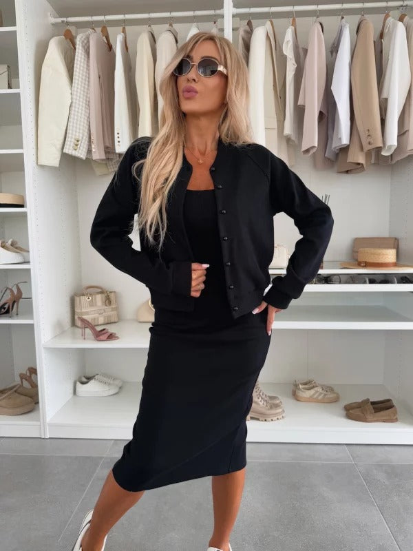 Bodycon Ribbed Midi Dress