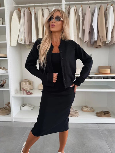 Bodycon Ribbed Midi Dress