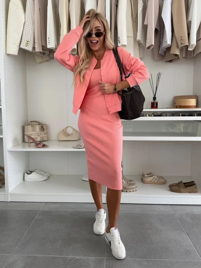 Bodycon Ribbed Midi Dress